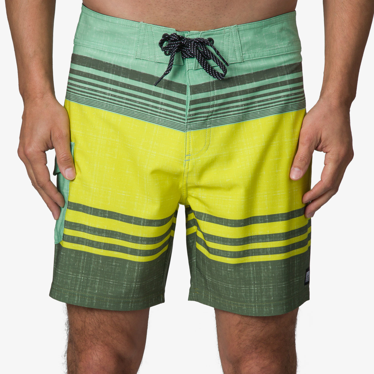 Casey Stripe Boardshort 17"