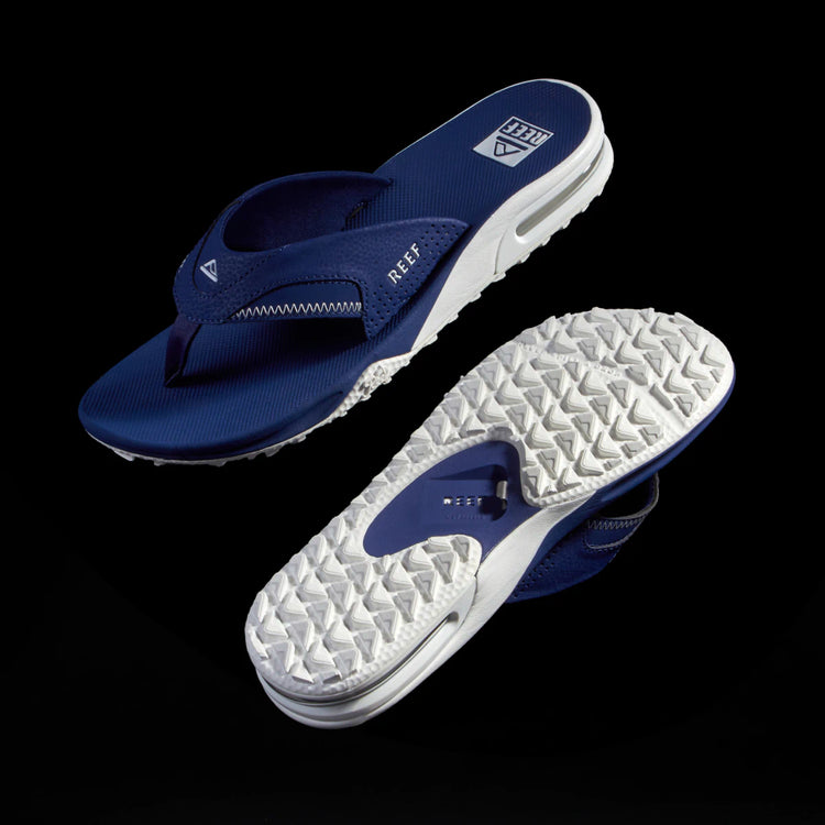 Fanning Tailgate Navy White Men s Sandals REEF