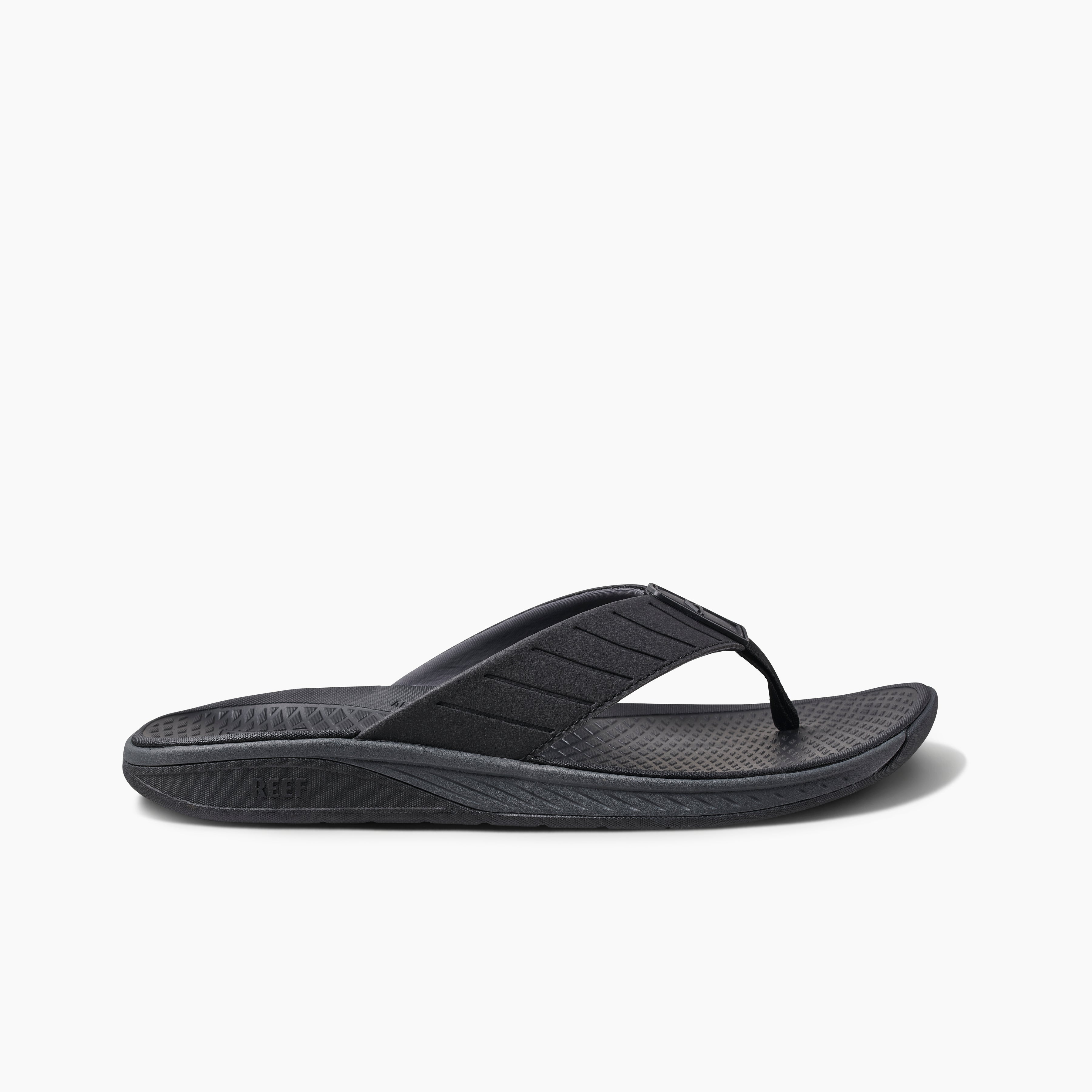 Men's Deckhand Water Friendly Sandals in Stormy Black | REEF®